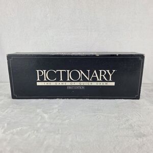 Vintage Pictionary Board Game Complete 1st Edition Plus 2nd Edition Cards
